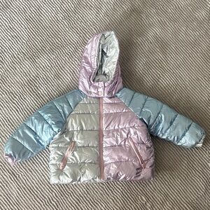Stella McCartney Kids Metallic Silver, Pink and Blue Jacket